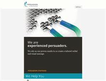 Tablet Screenshot of persuasionstrategies.com